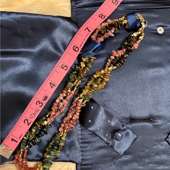 Stauer Semi-Precious Multistone Necklace Gold Plated Silver - Picture 2 of 7